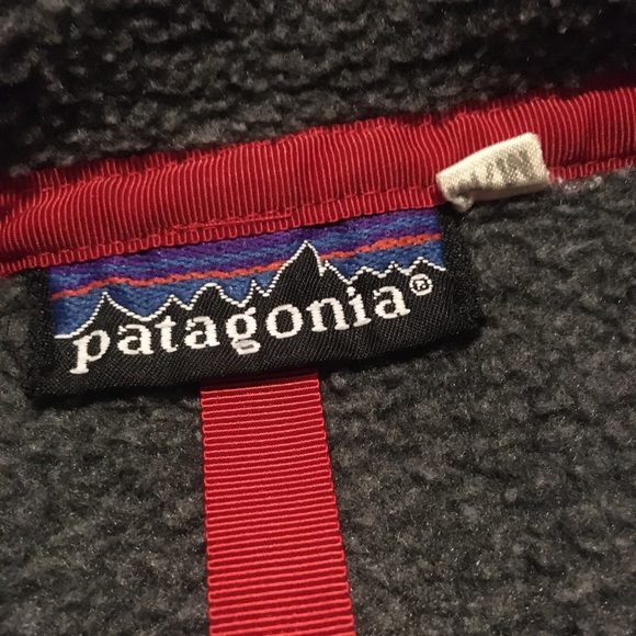 Vintage Patagonia Snap-T Fleece - M - Grey with Purple Trim - Picture 3 of 6
